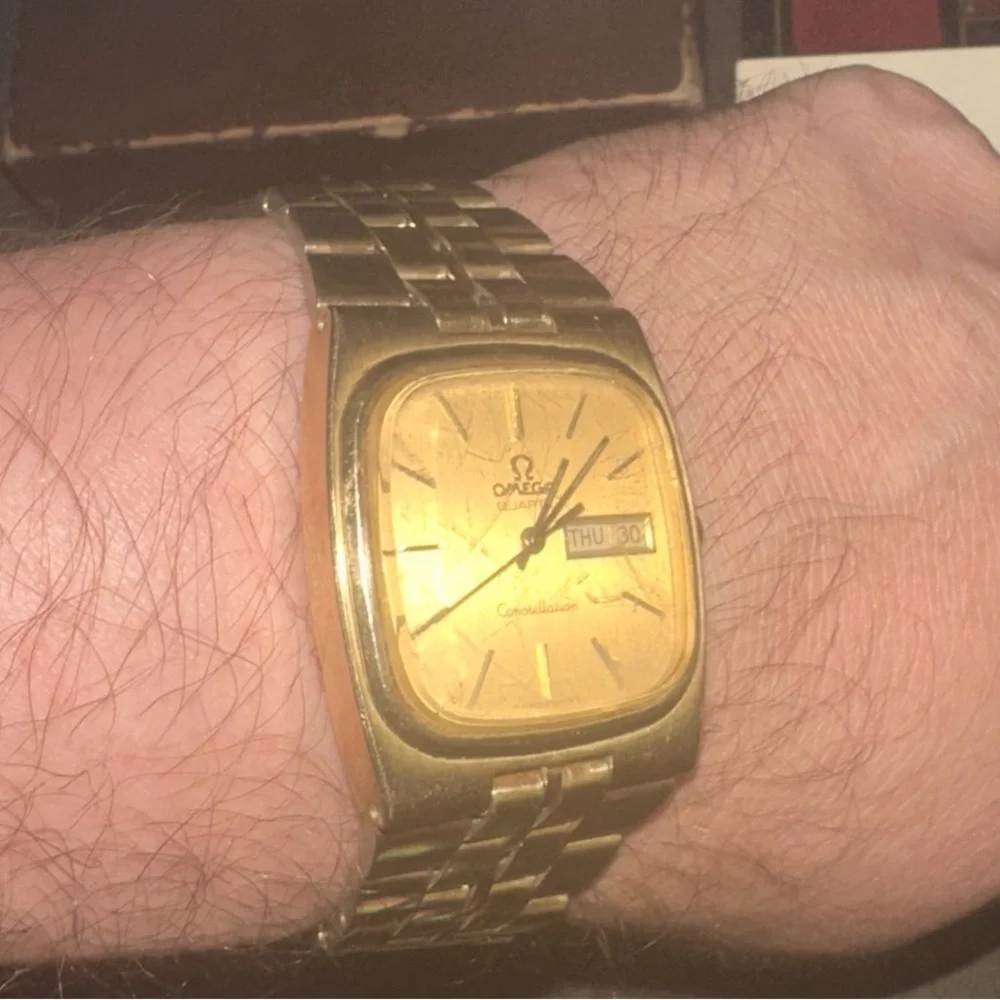 Omega Constellation 10k & 14k Gold F Day-Date Box and Papers Rare Men’s Watch